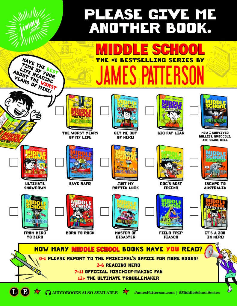 James Patterson Books Middle School Series James Patterson